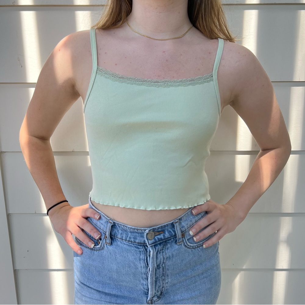 Brandy Melville green tank top
